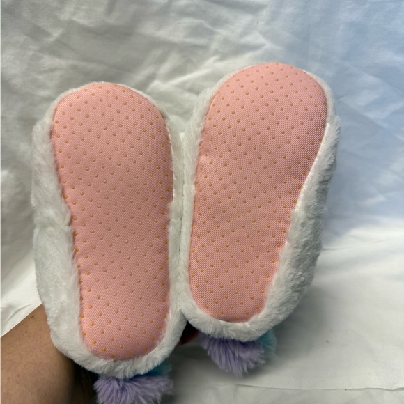 Carter's Pink and White Plush Slippers - Picture 7 of 8